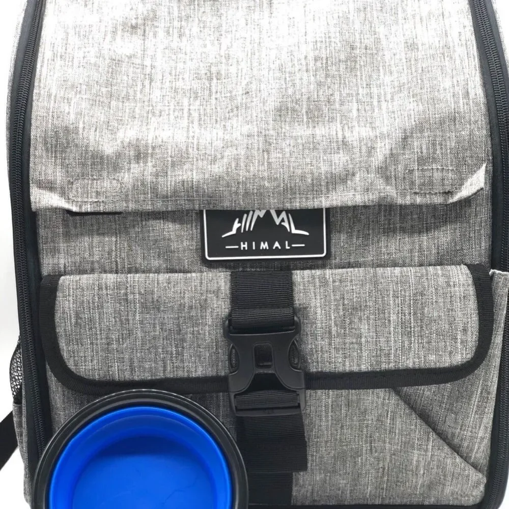 Ventilated Design Breathable, Pet Carrier Backpack for Dogs, Cats, with Pet Bow